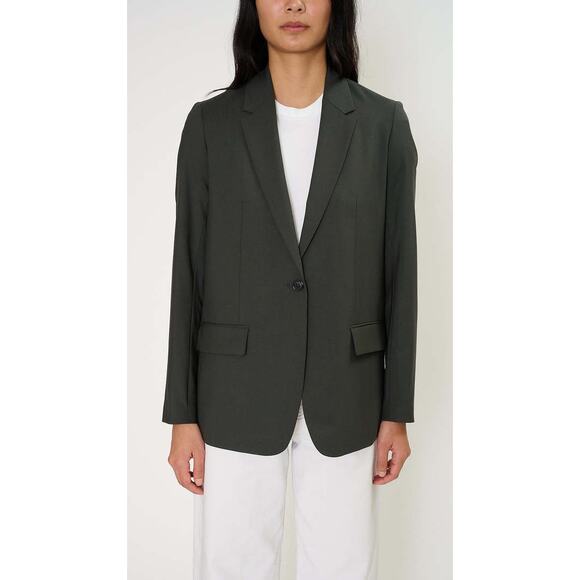 6397 Perfect Blazer Slate Wool Single Button Size Small - Picture 1 of 5